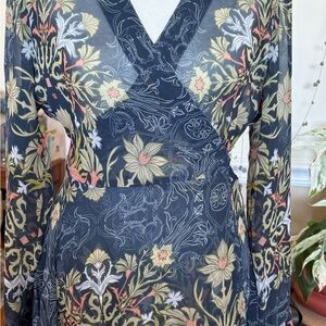 BCBGMaxAzria long sleeve wrap dress.